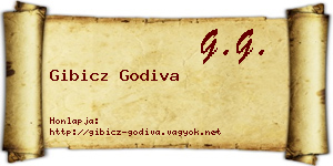 Gibicz Godiva névjegykártya
